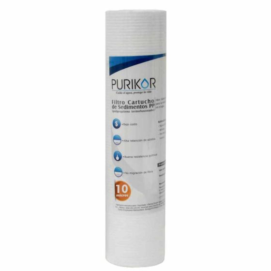 Filtros cartucho de polipropileno termo fusionado PKCPP2.5X20X10
