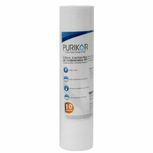 Filtros cartucho de polipropileno termo fusionado PKCPP2.5X20X10